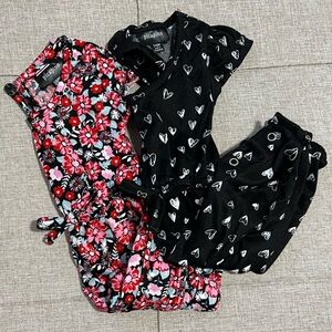 BUNDLE - 2 Baby Girl Romper Onesie One Piece